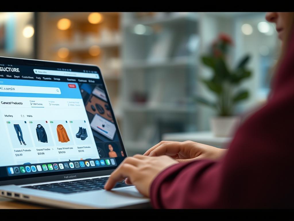 A close up shot of a user interacting with a